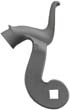 hammer, left, wax cast steel, 1.75" throw